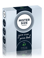 Confezione di preservativi Mister Size da 3