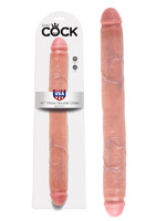 King Cock - 16 inch Thick Double Dildo Flesh